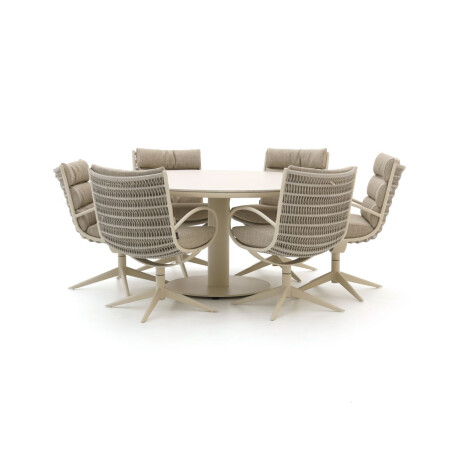 Apple Bee Camp Bay/Melville ø 160cm dining tuinset 7-delig draaibaar - Laagste prijsgarantie!