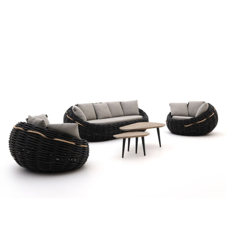 Apple Bee Cocoon/ROUGH-K stoel-bank loungeset 5-delig - Laagste prijsgarantie!