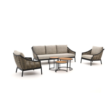 Apple Bee Milou/Mosi stoel-bank loungeset 6-delig - Laagste prijsgarantie!