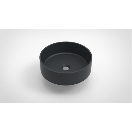 Arcqua Case waskom - 40x40cm - Rond - Cast marble Antraciet Mat WAS461630