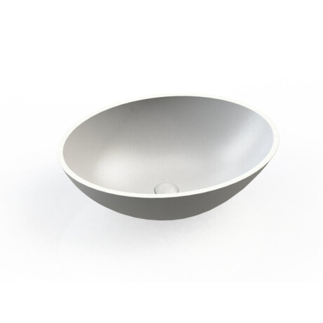 Arcqua Prince waskom 49x34cm ovaal marble mat wit WAS113654