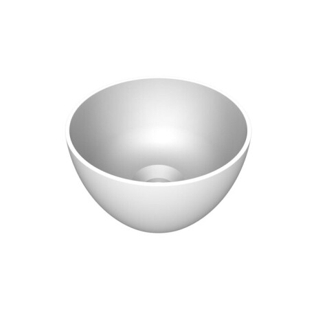 Arqua Olivia Waskom - 22x22cm - rond - opbouw - mat wit WAS111499