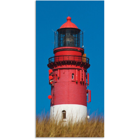 Artland Aluminium dibond print Amrumer vuurtoren gespannen op een spieraam