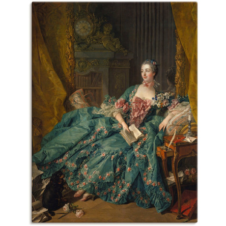 Artland Artprint Afbeelding van Marquise de Pompadour. 1756 als artprint op linnen, poster in verschillende formaten maten