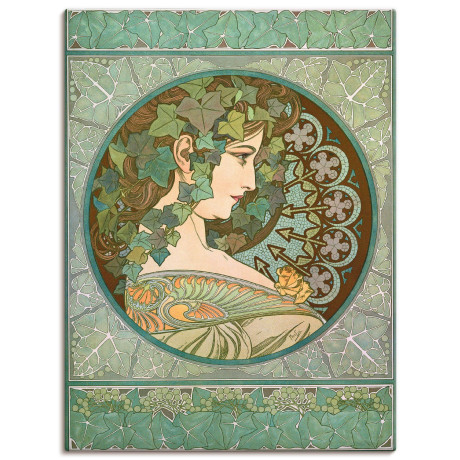 Artland Artprint op linnen Klimop, 1901 gespannen op een spieraam