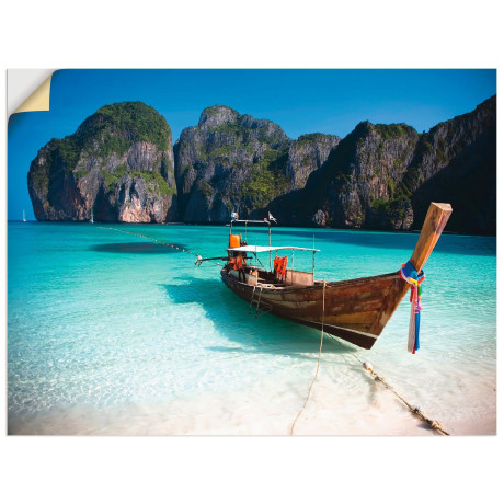 Artland Artprint Maya Bay, Koh Phi Phi Leh, Thailand als artprint op linnen, poster, muursticker in verschillende maten