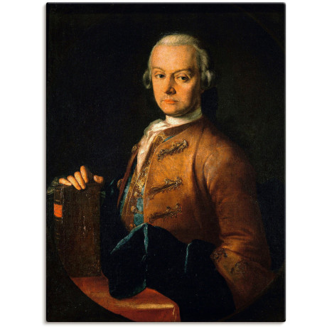 Artland Artprint op linnen Afbeelding Leopold Mozart. Ca. 1765