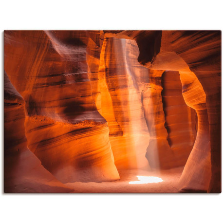 Artland Artprint op linnen Antelope Canyon lichtzuil II