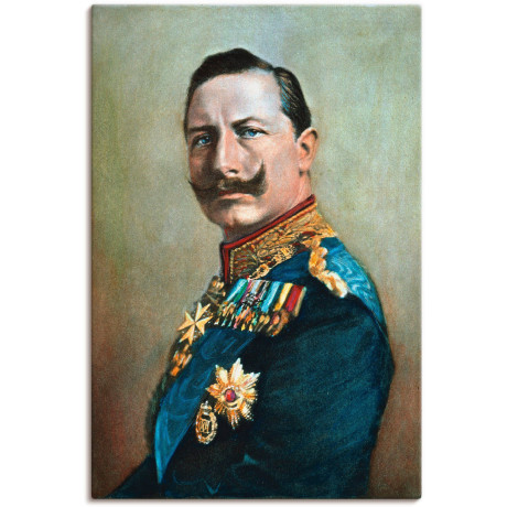 Artland Artprint op linnen Wilhelm II. gespannen op een spieraam