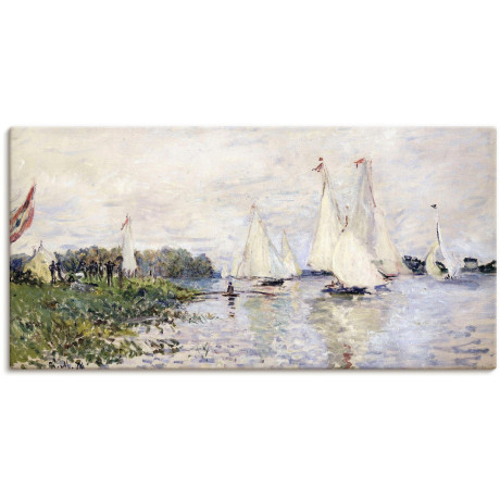 Artland Artprint op linnen Regatta in Argenteuil. 1874