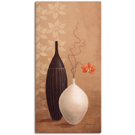 Artland Artprint Vaas met smalle hals als artprint van aluminium, artprint op linnen, muursticker, verschillende maten