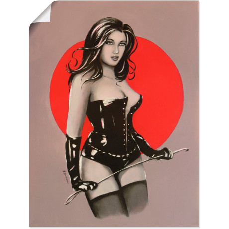 Artland Poster Mistress meesteres van de lust - schilderkunst als artprint van aluminium, artprint op linnen, muursticker of poster in verschillende maten