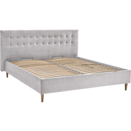 ATLANTIC home collection Gestoffeerd bed Veronika met bedkist en lattenbodem