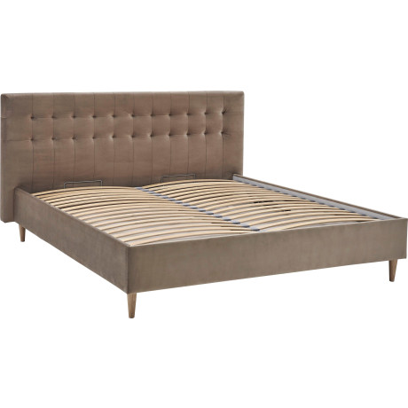 ATLANTIC home collection Gestoffeerd bed Veronika met bedkist en lattenbodem