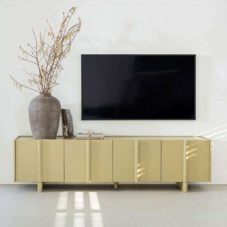 WOOOD TV-meubel 'Basu' Grenen, 200cm, kleur Moss