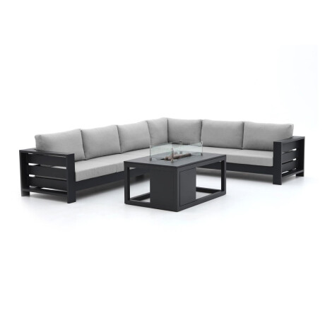 Bellagio Avolo/Cosiraw 120cm hoek loungeset met vuurtafel 3-delig rechts - Laagste prijsgarantie!