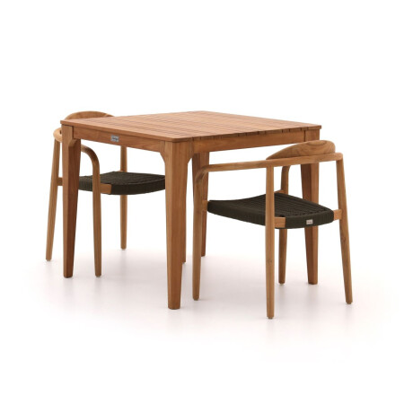 Bellagio Berbaro/Bruca 90cm dining tuinset 3-delig stapelbaar - Laagste prijsgarantie!