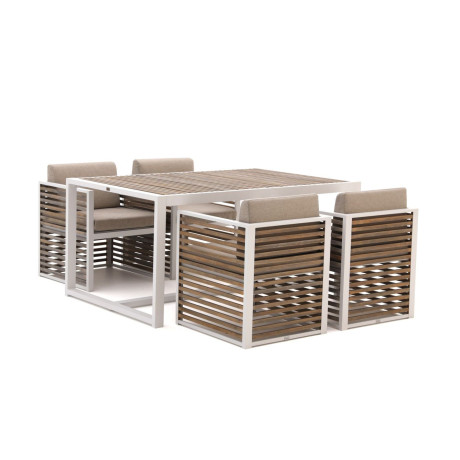 Bellagio Cadora 160cm dining tuinset 5-delig - Laagste prijsgarantie!