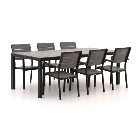 Bellagio Fidenza 220cm dining tuinset 7-delig stapelbaar - Laagste prijsgarantie!