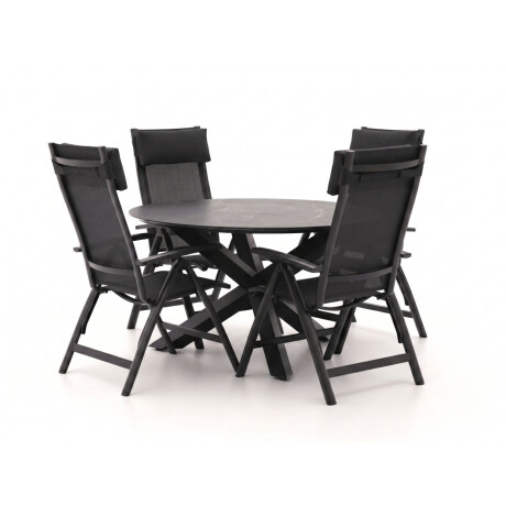 Bellagio Lugo/Lodola ø 130cm dining tuinset 5-delig verstelbaar - Laagste prijsgarantie!