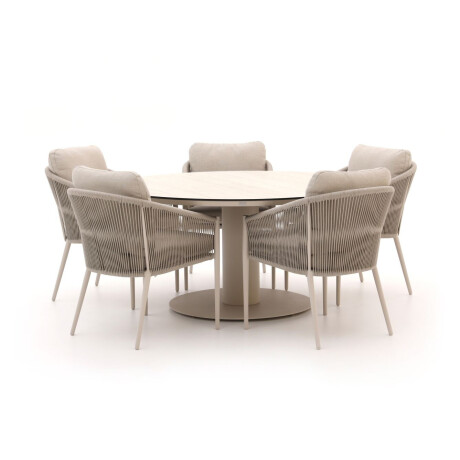 Bellagio Mineo/La Fonte ø 150cm dining tuinset 6-delig - Laagste prijsgarantie!