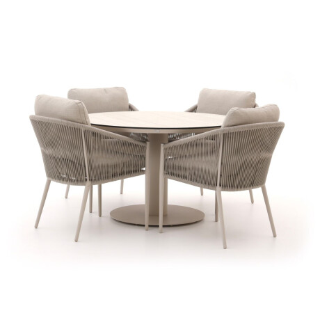 Bellagio Mineo/La Fonte ø120cm dining tuinset 5-delig - Laagste prijsgarantie!