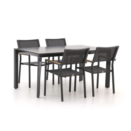 Bellagio Roma/Sestino 160cm dining tuinset 5-delig stapelbaar - Laagste prijsgarantie!