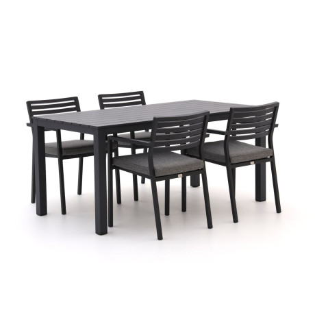 Bellagio Rumo/Menzano 160cm dining tuinset 5-delig stapelbaar - Laagste prijsgarantie!