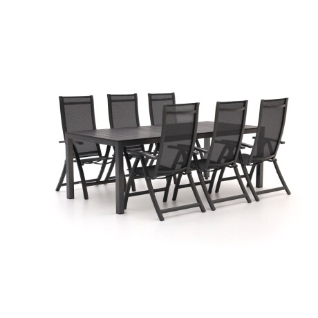 Bellagio Trappeto/Fidenza 220cm dining tuinset 7-delig - Laagste prijsgarantie!