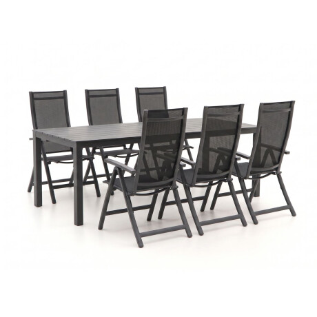 Bellagio Trappeto/Menzano 220cm dining tuinset 7-delig verstelbaar - Laagste prijsgarantie!
