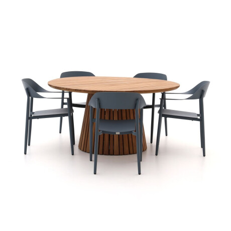 Bellagio Valli/Santa Severina ø150cm dining tuinset 6-delig stapelbaar - Laagste prijsgarantie!