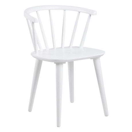 Bendt Eetkamerstoel 'Chez' Rubberhout, kleur Wit