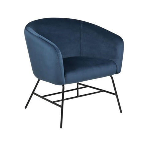 Bendt Fauteuil 'Jessie' Velvet, kleur donkerblauw