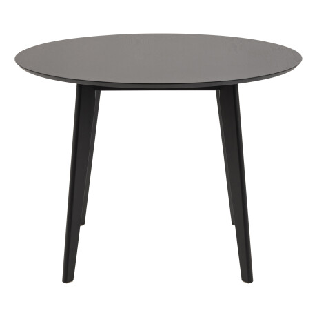 Bendt Ronde Eettafel 'Torkil' 105cm Eikenfineer, kleur Zwart