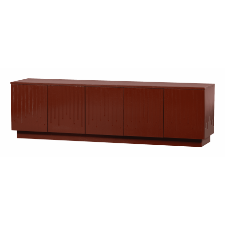 BePureHome TV-meubel 'Pencil' Grenenhout, 180cm, kleur Merlot