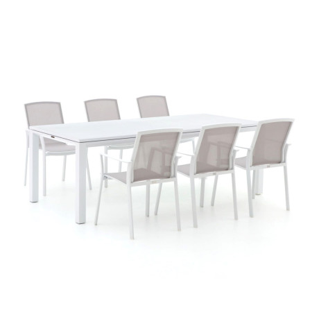 Bernstein Amberg/Mannheim 220cm dining tuinset 7-delig stapelbaar/uitschuifbaar - Laagste prijsgarantie!