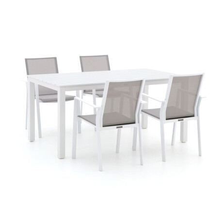 Bernstein Amberg/Menzano 160cm dining tuinset 5-delig stapelbaar - Laagste prijsgarantie!