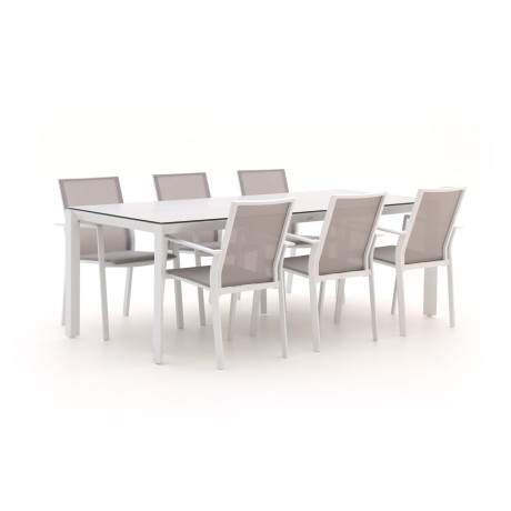 Bernstein Amberg/Veneto 220cm dining tuinset 7-delig  stapelbaar - Laagste prijsgarantie!