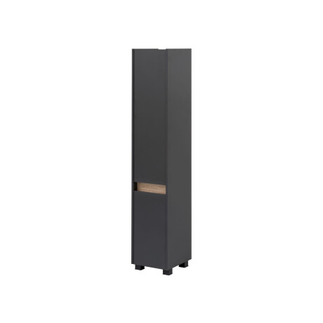 Schildmeyer Hoge badkamerkast Cosmo (1 deur (breedte 30,2 cm), Antraciet)