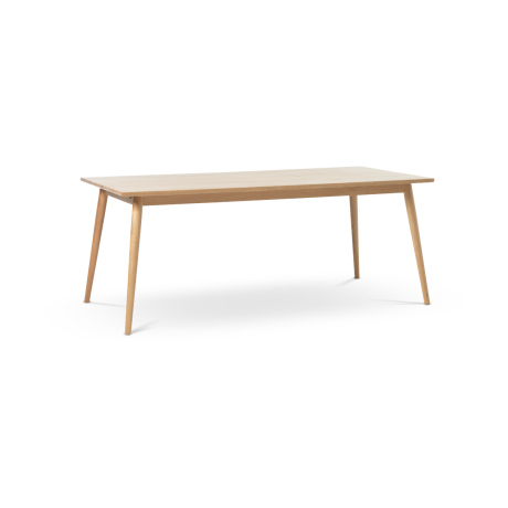 Boas verlengbare houten eettafel naturel - 190 x 90 cm