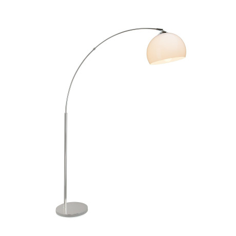 Brilliant Leuchten Booglamp Vessa Staande lamp 1,7m chroom/wit (1 stuk)