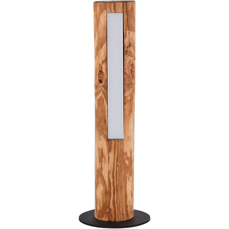 Brilliant Leuchten Led-tafellamp Odun 46 cm hoogte, touchdimmer, 800 lm, warmwit, hout / metaal, grenen gebeitst (1 stuk)