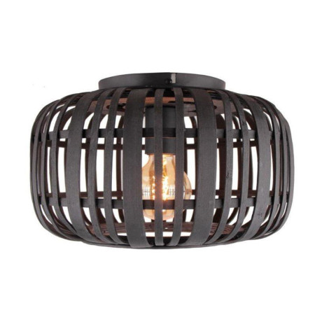 Brilliant Leuchten Plafondlamp Woodrow Bamboe - Nature Style - dimbaar - Ø 32cm - E27 fitting