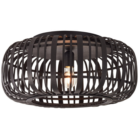 Brilliant Leuchten Plafondlamp Woodrow Bamboe - Nature Style - dimbaar - Ø 50cm - E27 fitting (1 stuk)