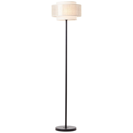 Brilliant Leuchten Staande lamp Odar Staande lamp 1 fitting zwart/beige (1 stuk)