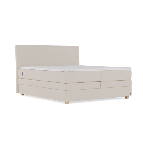 BRUNO Original boxspring met opbergruimte 200x200cm in Beige | Ruimtebestarend en zelf samen te stellen
