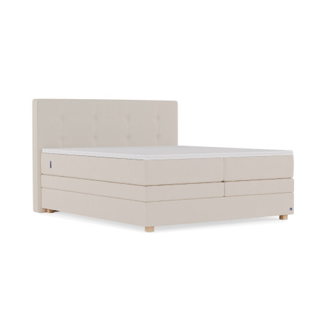 BRUNO Original boxspring met opbergruimte 200x200cm in Beige | Ruimtebestarend en zelf samen te stellen
