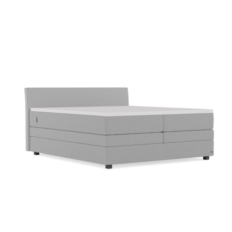BRUNO Original boxspring met opbergruimte 200x200cm in Licht grijs | Ruimtebestarend en zelf samen te stellen