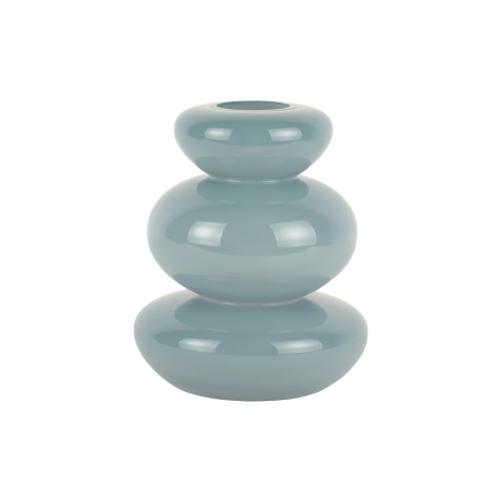 Bubbles glazen vaas - Small - Lichtblauw