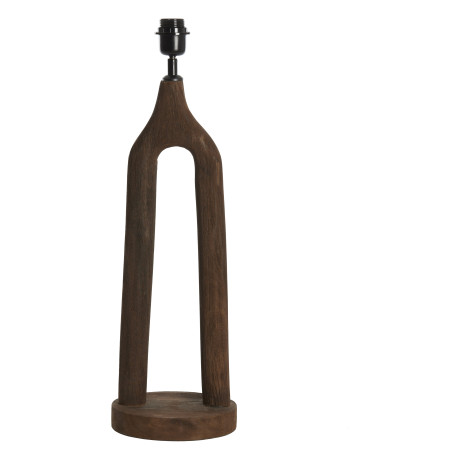 Light & Living Tafellamp 'Xitta' Mangohout, 55cm, kleur Donkerbruin (excl. kap)